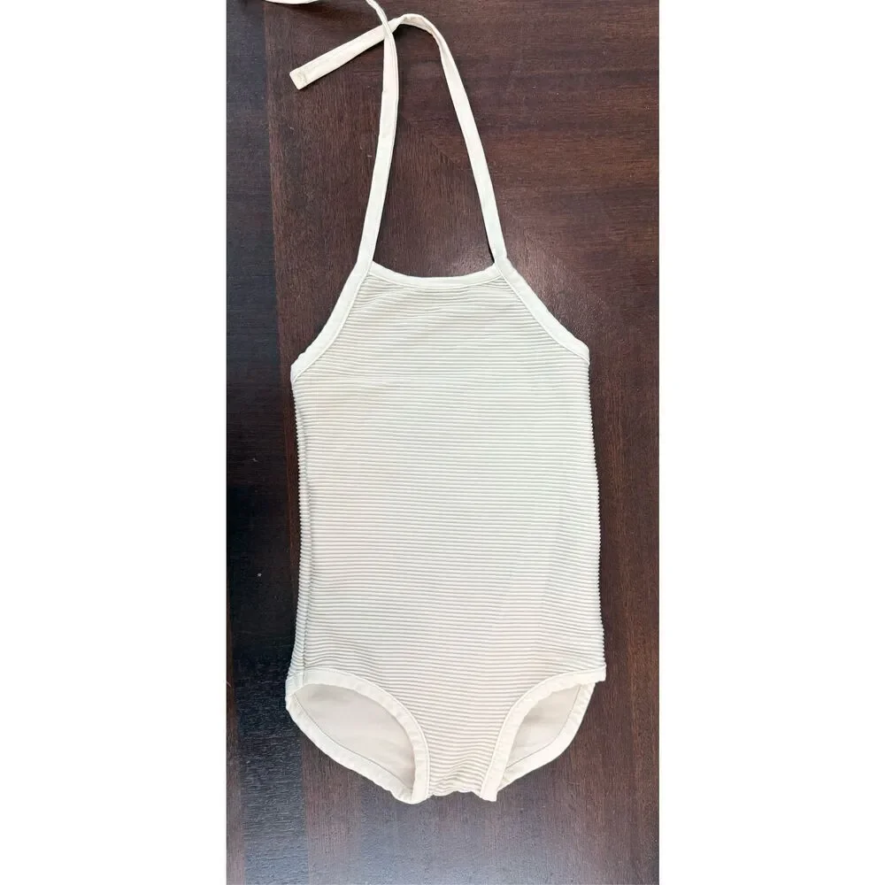 Kid Wild Euro Brand Baby Girl Ribbed Onepiece Bathing Suit